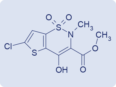 6-Chloro-hydroxy-2-methyl-N-2H-thieno-[2,3-e)-1,2-thiazine-3-carboxamide 1,1 dioxide(LXM-2) OR 6-Chloro-4-hydroxy-2-methyl-2Hthieno[2,3-e]-1,2-thiazine-3-carboxylic acid methyl ester 1,1-dioxide